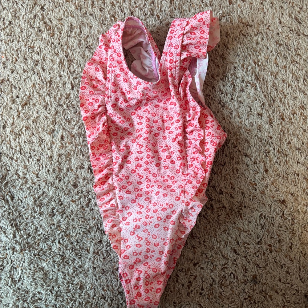 Floral Pink One-Piece Swimsuit
